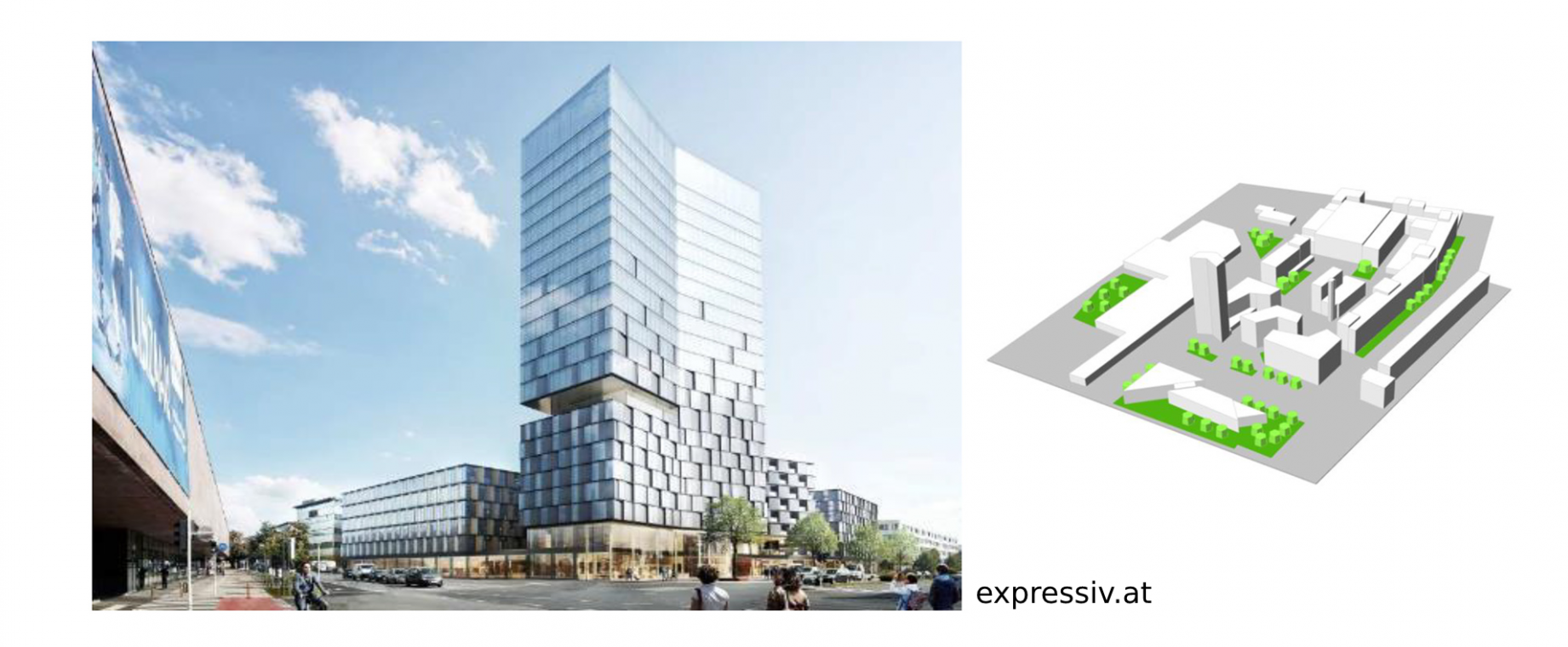 Tower project "NeuBau 3" in the austrian city of Linz