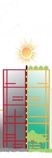 Grüne Stadt ist eine kühle Stadt